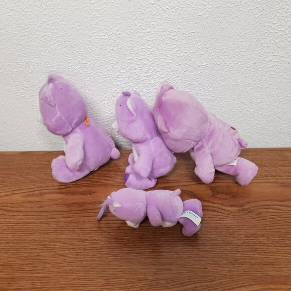 Plush Care Bears Lollipop Bear - Lot of 4 - Stuffed Animal - Various Sizes - Picture 3 of 5